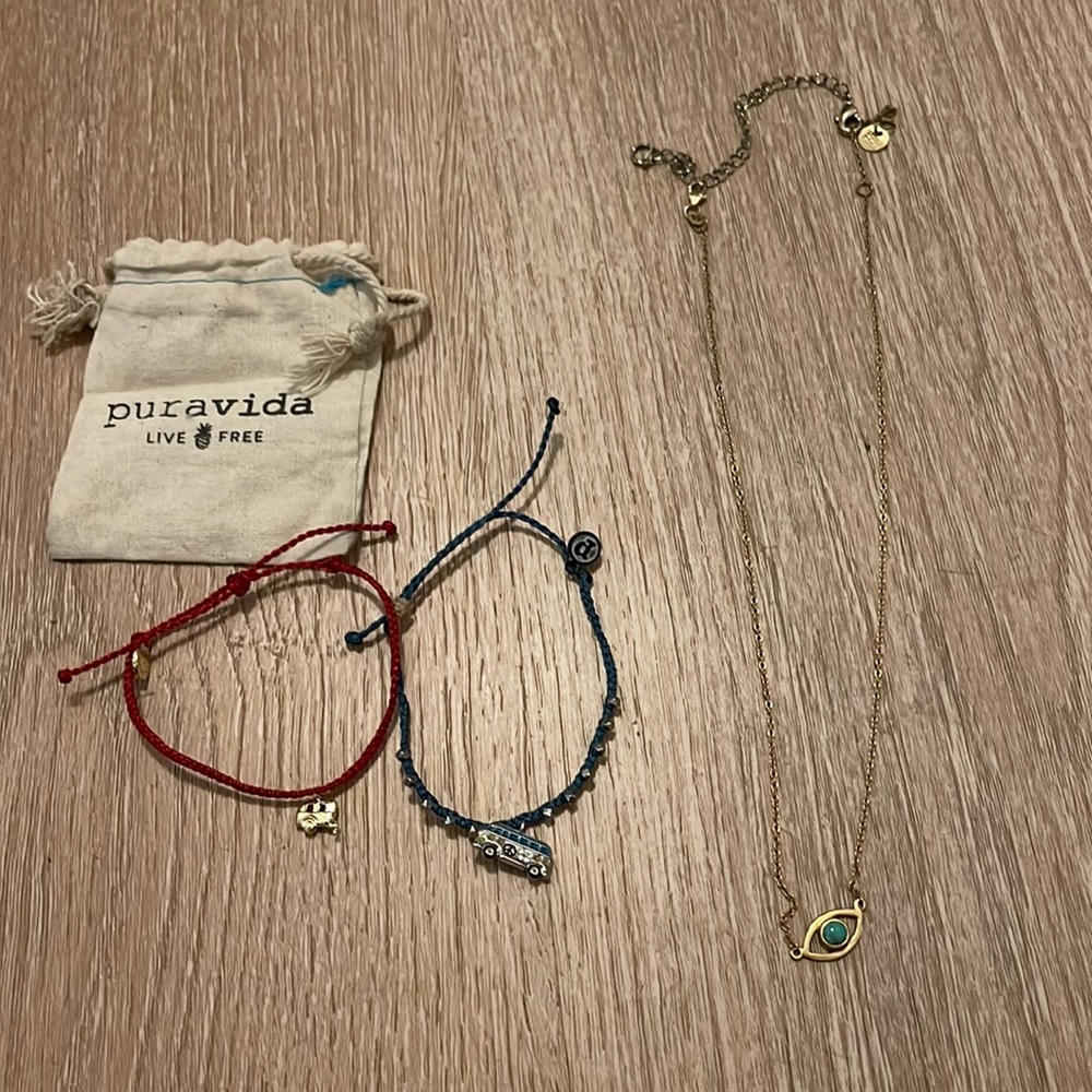 Purevide bracelets and necklace A8